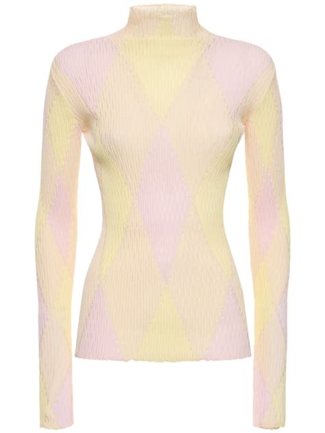 burberry luisaviaroma|Cotton & silk knit sweater .